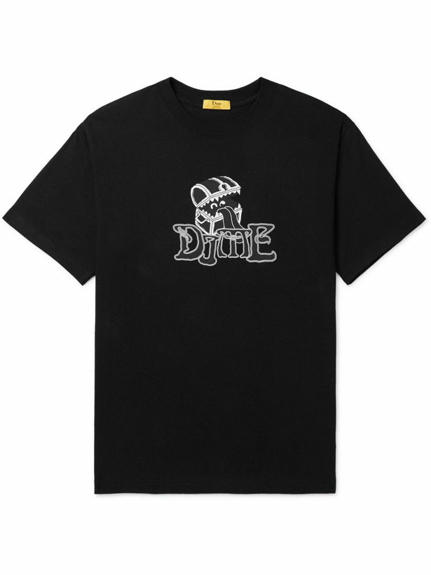 Photo: DIME - Mimic Logo-Print Cotton-Jersey T-Shirt - Black