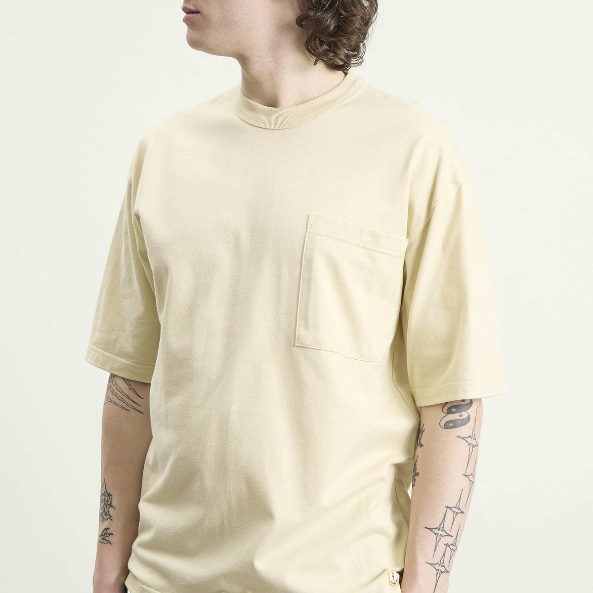 Armor-Lux Men's Heavyweight Pocket T-Shirt in Gravel