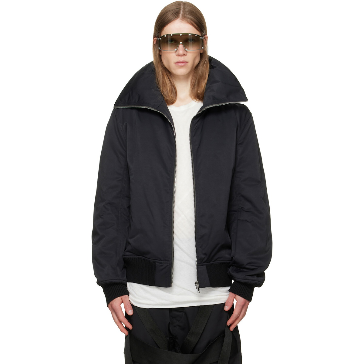 Rick Owens Black Tower Dracuflight Jacket
