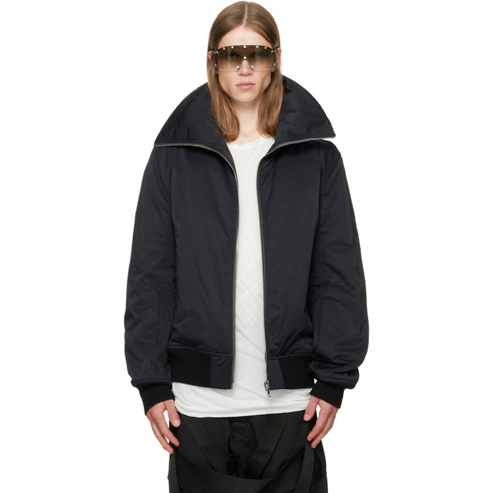 Photo: Rick Owens Black Tower Dracuflight Jacket