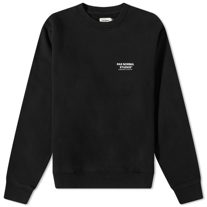 Photo: Pas Normal Studios Men's Off-Race PNS Crew Sweat in Black