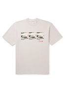 FRIENDS WITH ANIMALS - Printed Cotton-Jersey T-Shirt - Neutrals