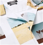 CALVIN KLEIN 205W39NYC - Camp-Collar Printed Cotton-Poplin Shirt - Men - White
