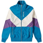 Palm Angels Men's Colourblock Track Jacket in Blue/Off White