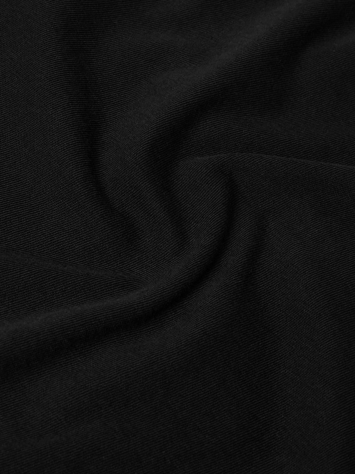 SSAM - Charlie Organic Cotton-Jersey T-Shirt - Black