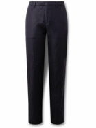 Boglioli - Straight-Leg Linen-Twill Suit Trousers - Blue