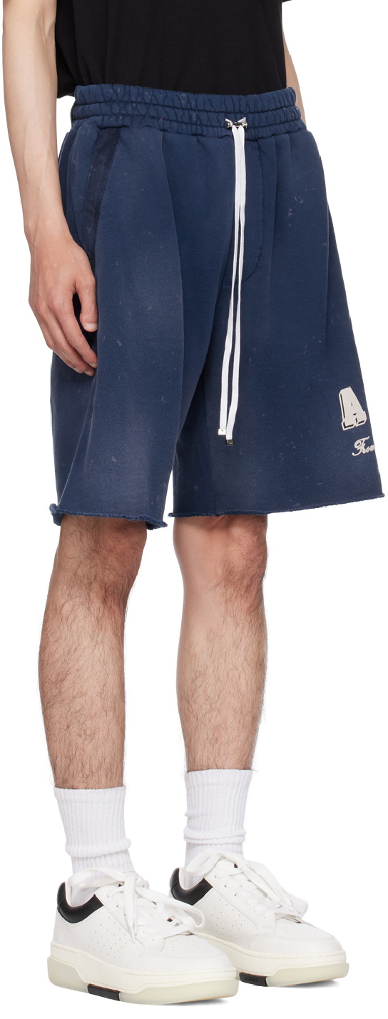 AMIRI Blue Vintage Collegiate Shorts Amiri AMIRI Blue Vintage Collegiate Shorts Amiri