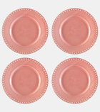 Bordallo Pinheiro Fantasia set of 4 dinner plates
