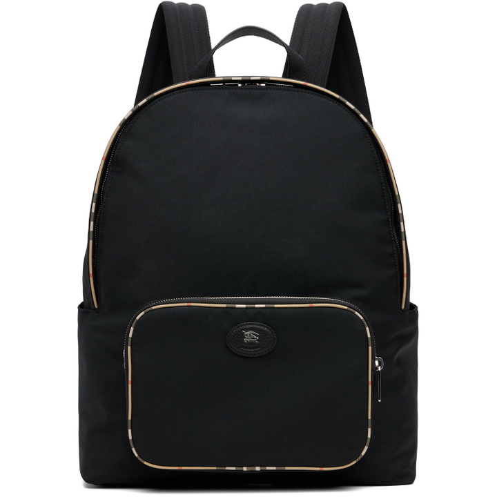 Photo: Burberry Black Check Trim Backpack