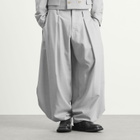 Comme des Garçons Homme Plus Men's Cuffed Structure Shorts in Light Grey