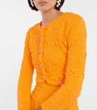 LoveShackFancy Senina crinkled cropped cardigan