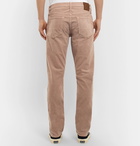 TOM FORD - Slim-Fit Stretch-Cotton Corduroy Trousers - Men - Pink