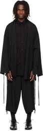 YOHJI YAMAMOTO Black Thin Stripe Jacket