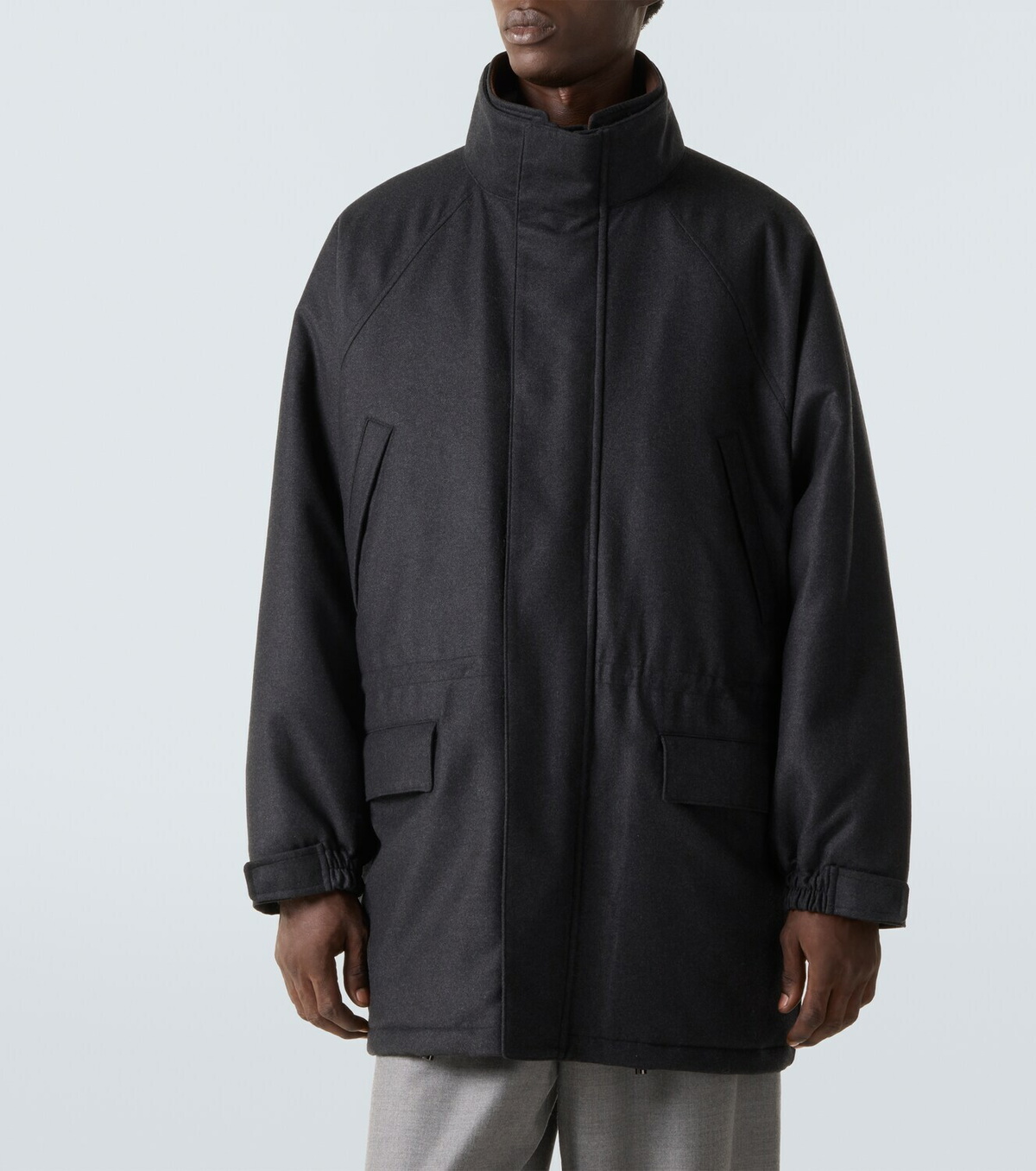 Auralee Padded wool flannel coat Auralee