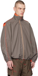 Robyn Lynch Brown Paneled Jacket