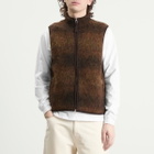 Universal Works Men's Alps Fleece Climbing Gilet in Brown