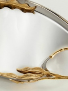 L'Objet - Fern Medium Stainless Steel and Gold-Plated Tray