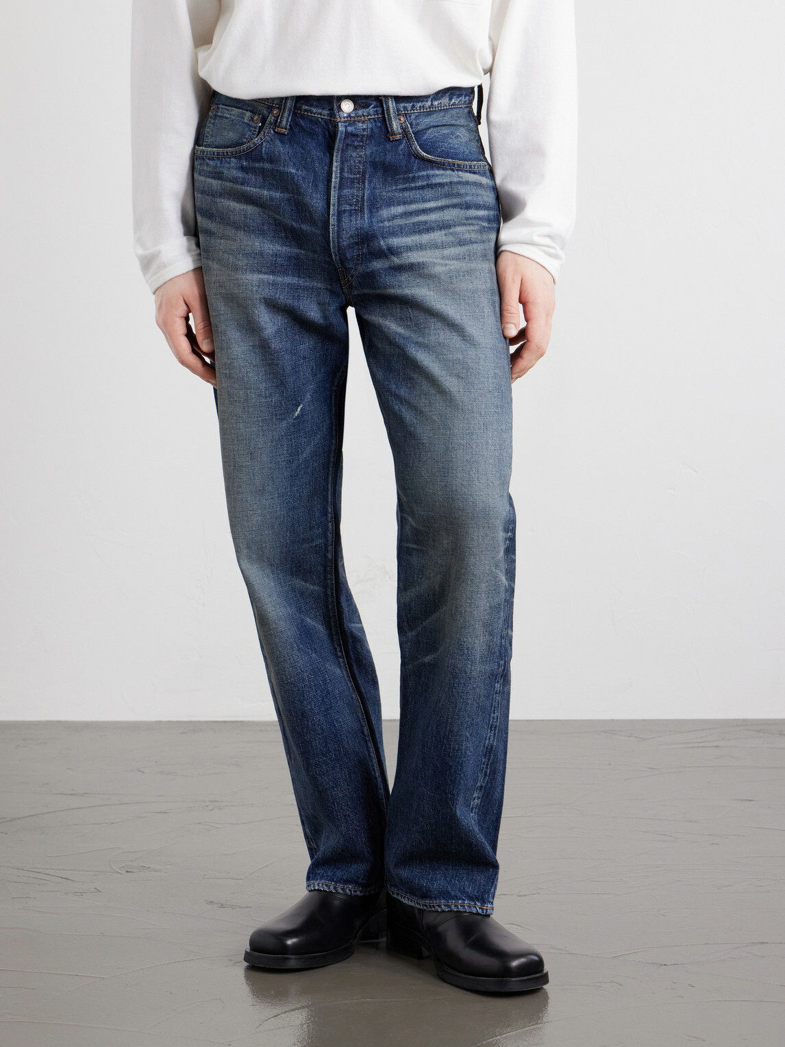 FULLCOUNT - More Than Just Fear 0105W-1353 Straight-Leg Jeans - Blue
