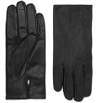Paul Smith - Textured-Leather Gloves - Black