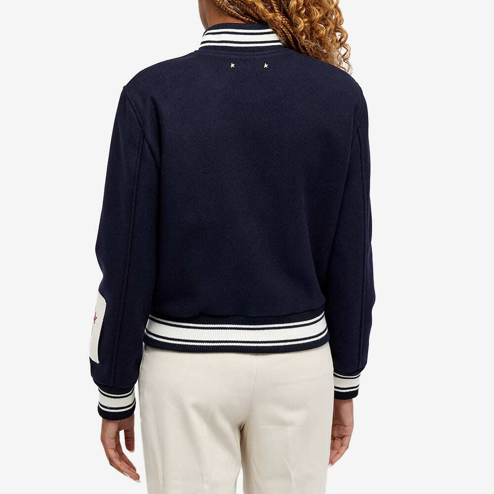 Golden Goose Women's Collar Bomber Jacket in Dark Blue