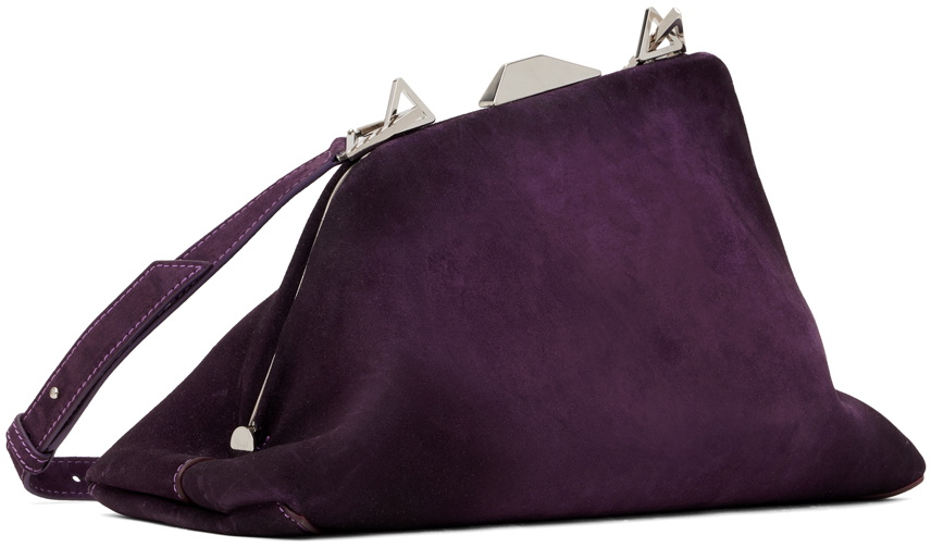 The Attico Purple Day Off Shoulder Bag