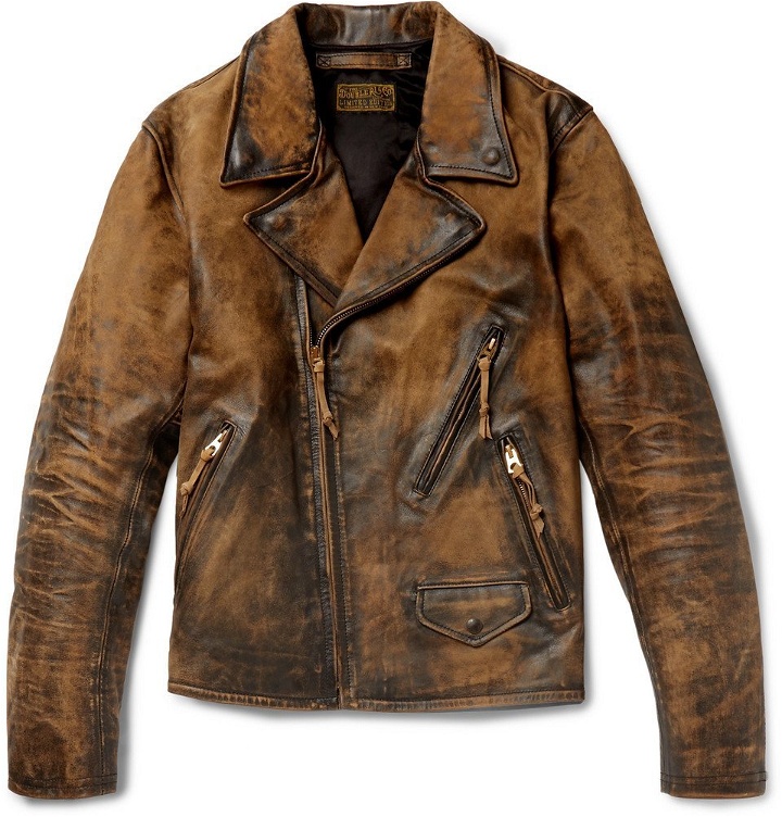 Photo: RRL - Distressed Leather Biker Jacket - Men - Brown