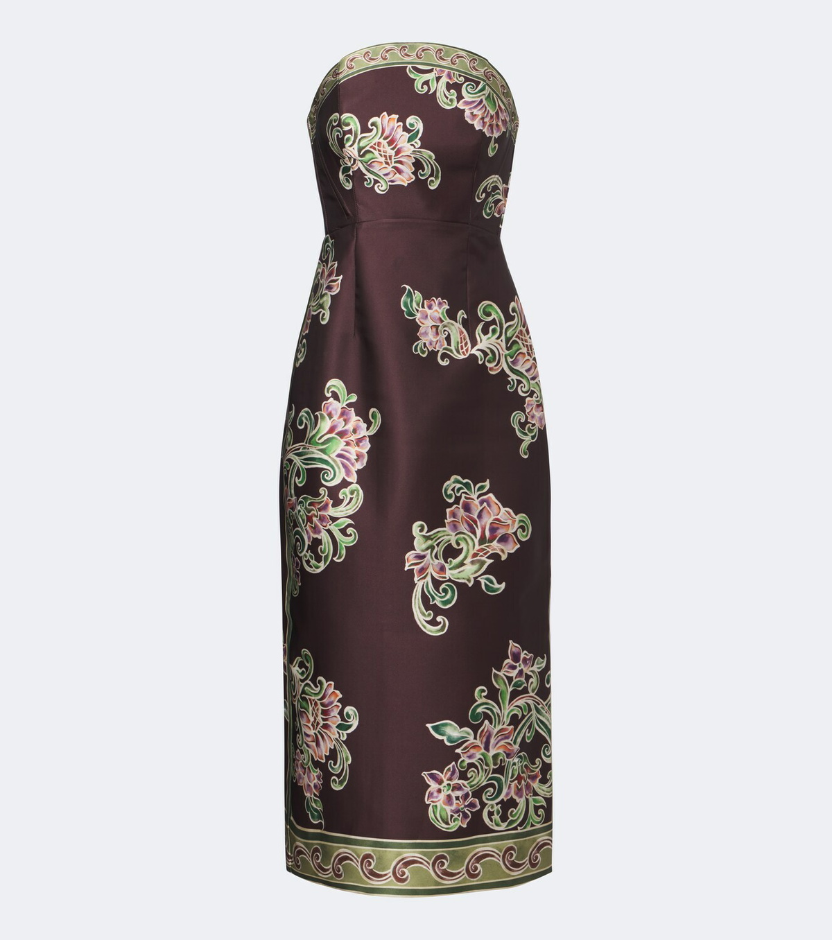 Alémais Josie floral strapless bustier dress