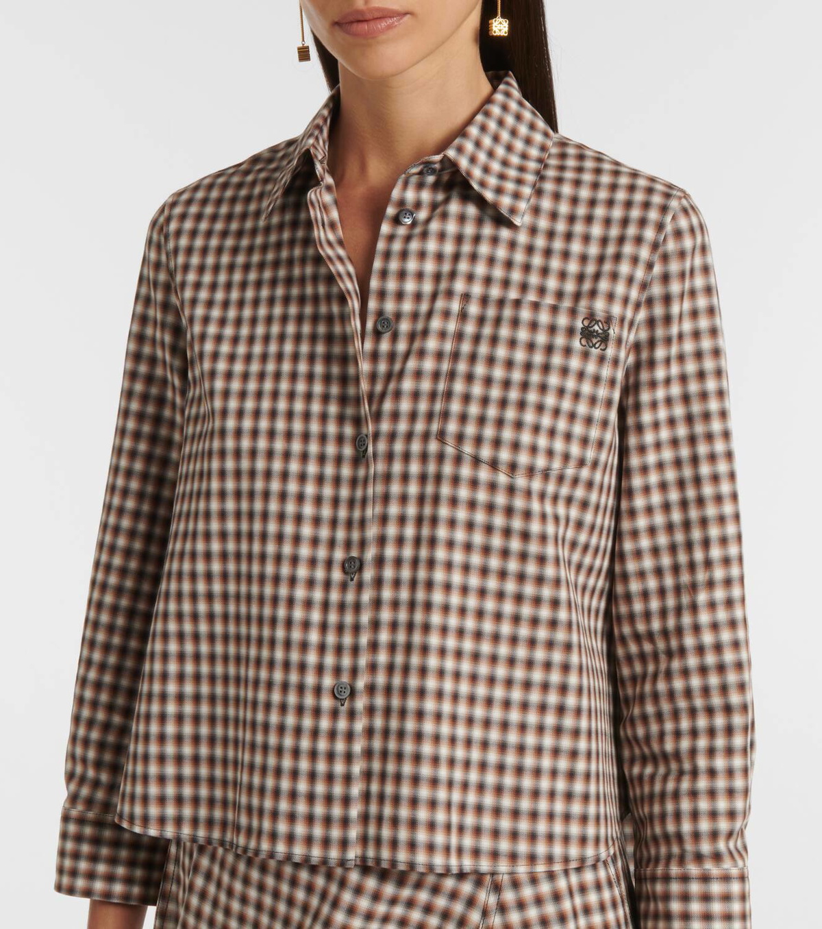 Loewe Trapeze checked cotton shirt Loewe