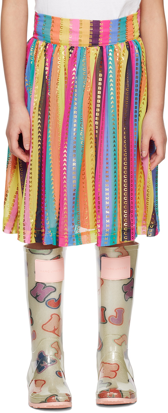 Marc Jacobs Kids Multicolor Striped Midi Skirt