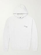A.P.C. - Fragment Logo-Print Cotton-Jersey Hoodie - Gray