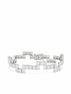 Kolours 14K White Gold Diamod Bracelet