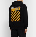 Off-White - Undercover Reversible Logo-Print Loopback Cotton-Jersey Hoodie - Black