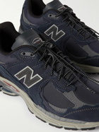 New Balance - 2002RD Protection Pack Leather-Trimmed Nubuck and Ripstop Sneakers - Blue