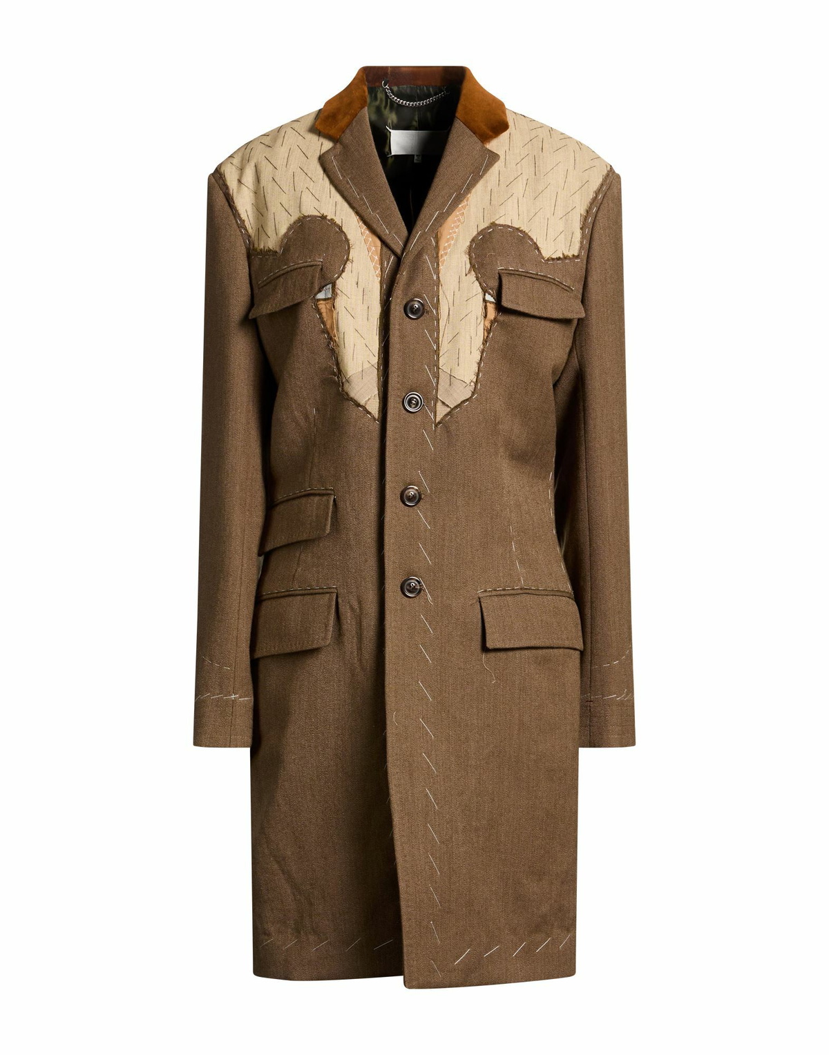 Maison Margiela Womens Coat in Brown