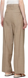 AURALEE Taupe Pleated Trousers
