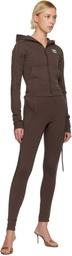 Ottolinger Brown Fitted Zip Hoodie