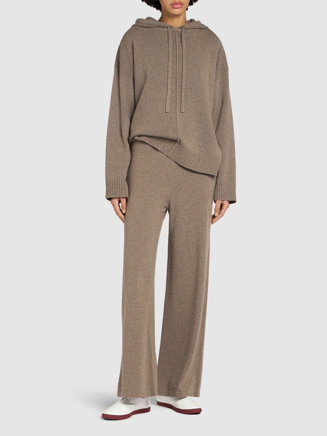 パンツ MAX MARA CAPPUCCINO WOOL BLEND TENNIS PANT WEEKEND MAX MARA Tennis Knitted Straight Pants Weekend Max Mara
