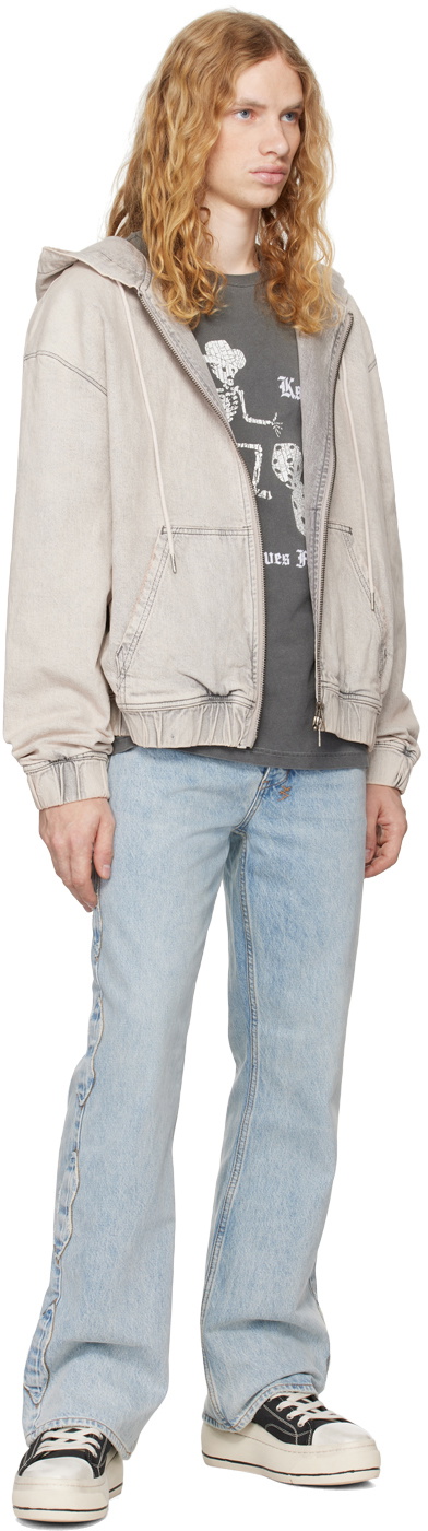 Ksubi Gray Pluto Denim Jacket