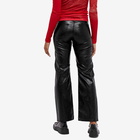 Our Legacy Women's Linear Moto Faux Leather Pants in Black