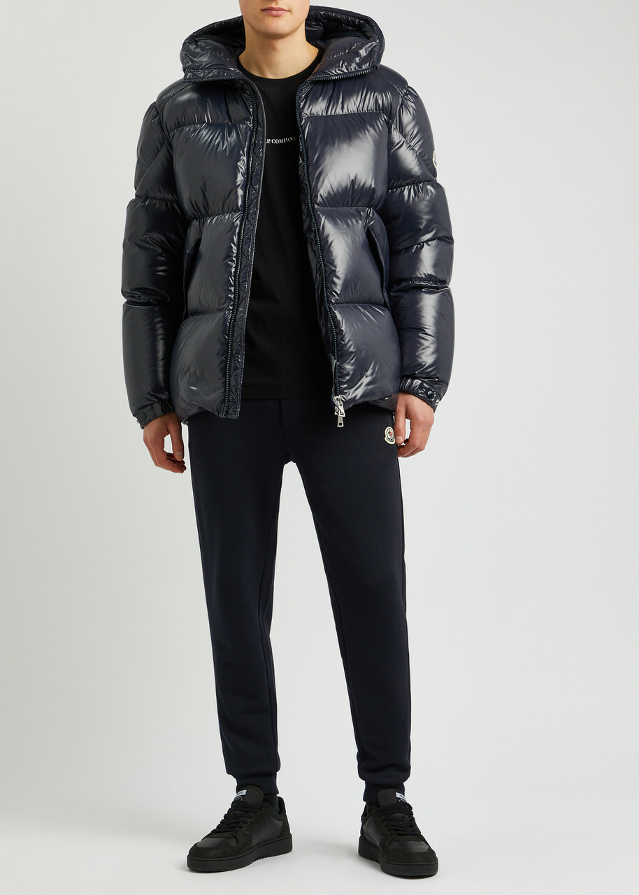 Moncler Baise Quilted Shell Jacket Navy Moncler