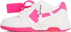 Off-White White & Pink Out Of Office Sneakers
