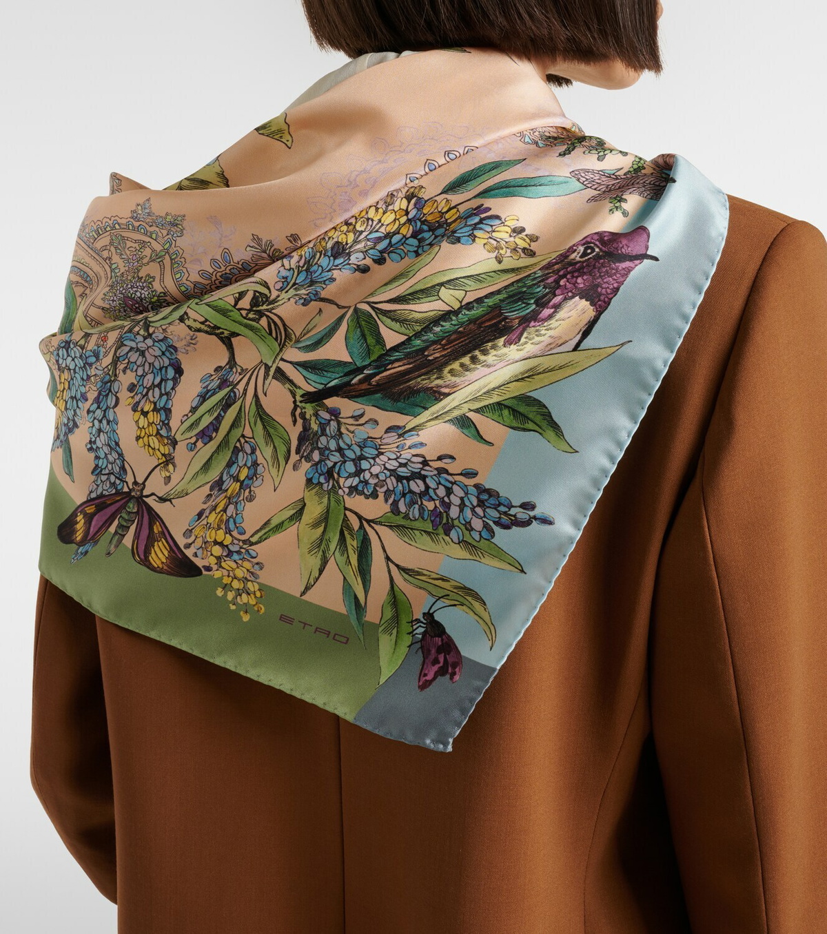 Etro Norma floral silk scarf