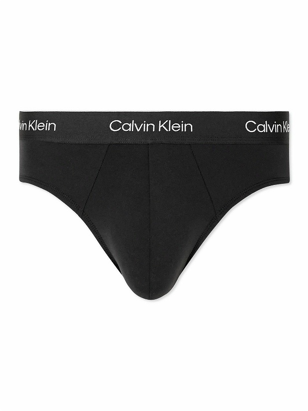 Photo: Calvin Klein Underwear - Stretch Recycled-Jersey Briefs - Black