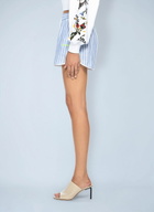 Off-White Striped Drawstring Shorts