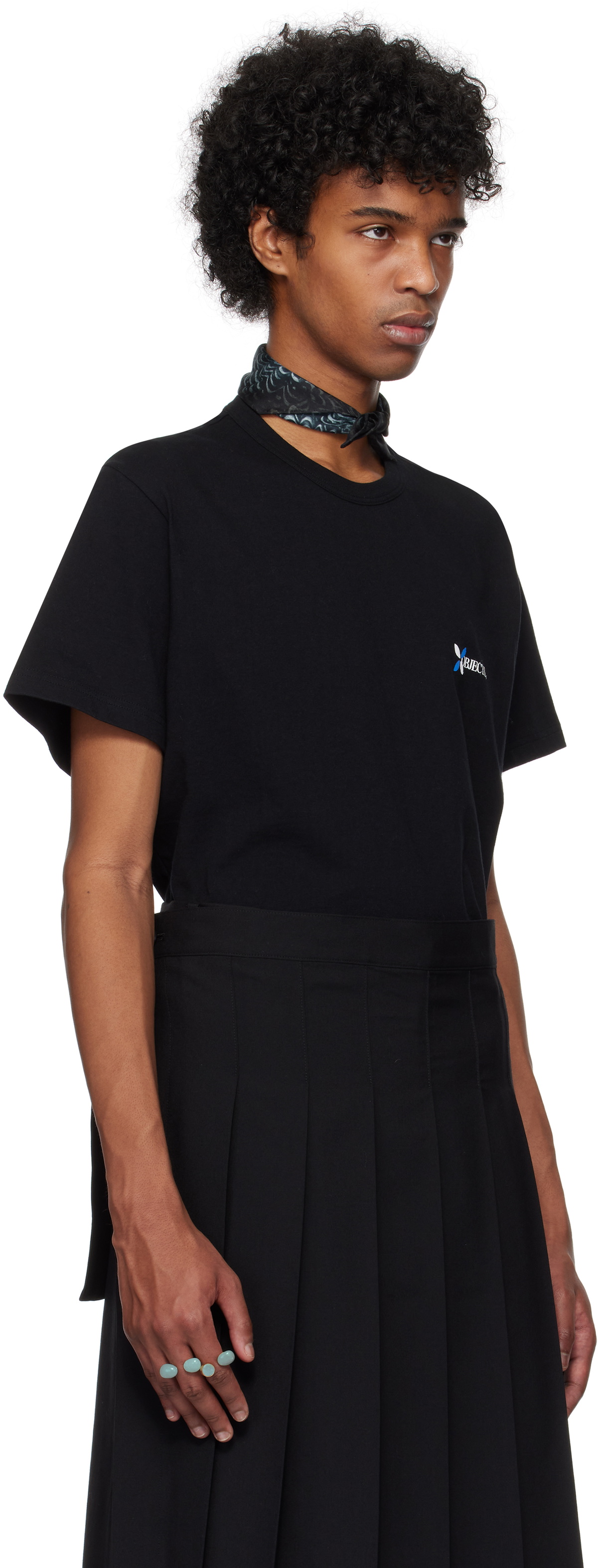 Khoki Black Multi-Print T-shirt