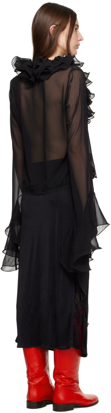 VAILLANT Black FrouFrou Blouse