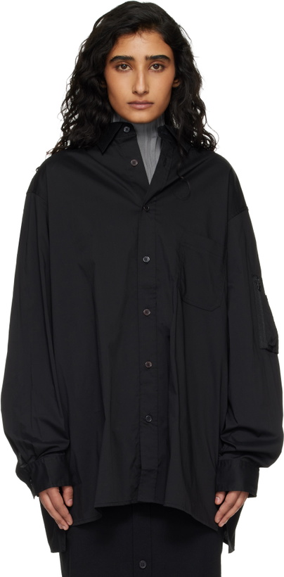 Photo: Y-3 Black Cotton Long Sleeve Shirt