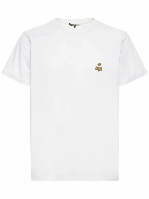 Photo: MARANT Logo Printed Cotton Jersey T-shirt