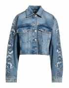 Maje Womens Denim outerwear in Blue
