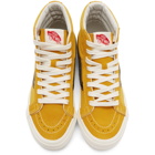 Vans Yellow and Black OG Sk8-Hi LX Sneakers